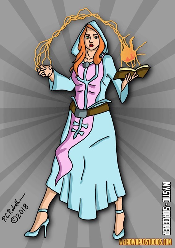 Female Sorcerer - Character Class for the HYOOTRD RPG