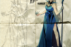 Sketches and art elements by Miyukiko for our eighth Host Your Own Old Time Radio Drama title – An Ephemeral Deal